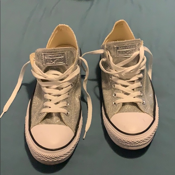 Converse Shoes - Converse Chuck Taylor Silver Sparkle Size 11
